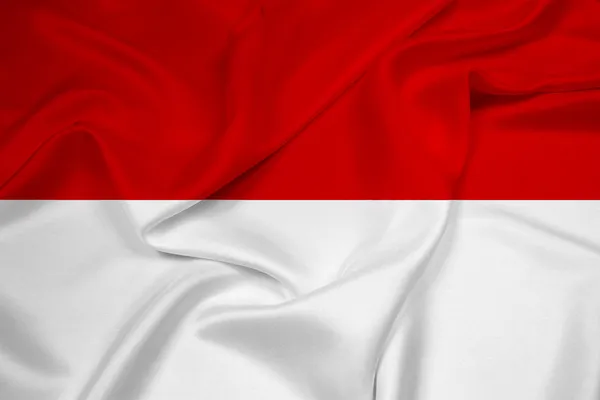 Wapperende vlag van Indonesië — Stockfoto