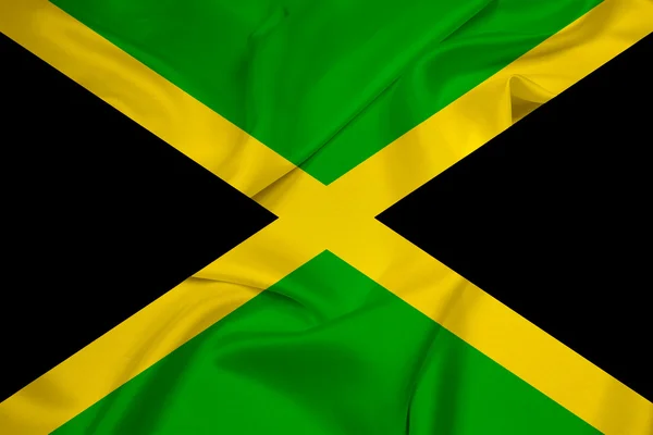 Ondeando bandera de Jamaica —  Fotos de Stock