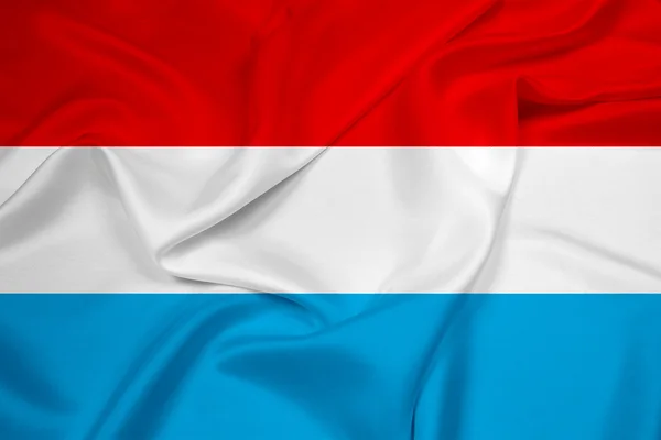 Viftar Luxemburg flagga — Stockfoto