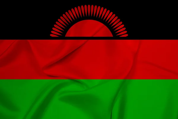 Malawi-Flagge schwenken — Stockfoto