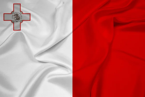 Acenando Bandeira de Malta — Fotografia de Stock