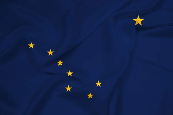 Waving Alaska State Flag — Stock Photo, Image