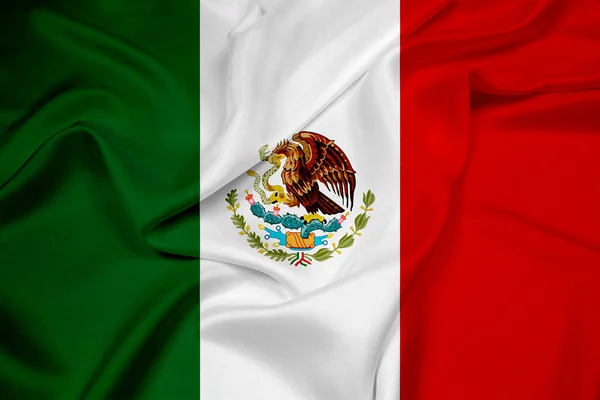 Acenando Bandeira do México — Fotografia de Stock