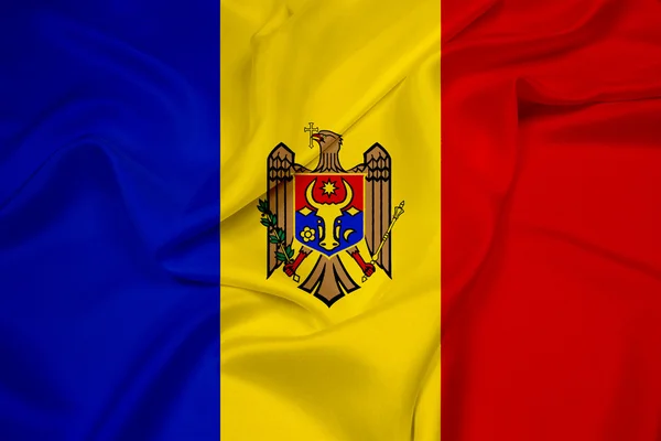 Waving Moldova Flag — Stock Photo, Image