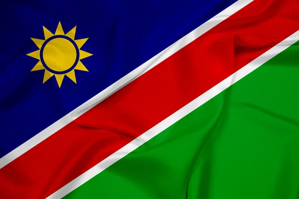 Wapperende vlag van Namibië — Stockfoto