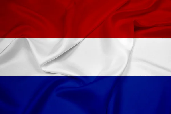 Ondeando bandera de Holanda — Foto de Stock