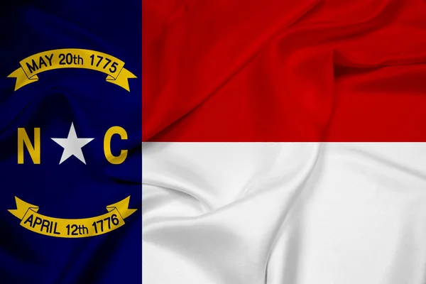 Waving North Carolina State Flag — Stock Photo, Image