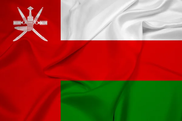 Macha flagą oman — Zdjęcie stockowe