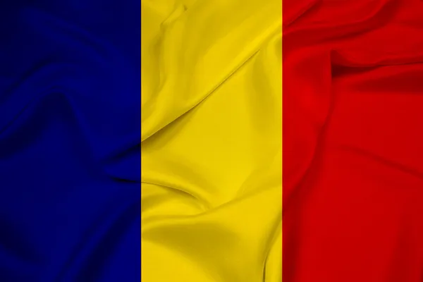 Waving Romania Flag — Stock Photo, Image