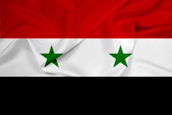 Waving Syria Flag — Stock Photo, Image