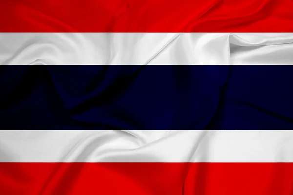 Schwenken thailändische Flagge — Stockfoto