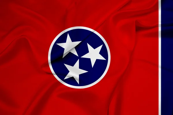 Tennessee Devlet bayrağı sallayarak — Stok fotoğraf