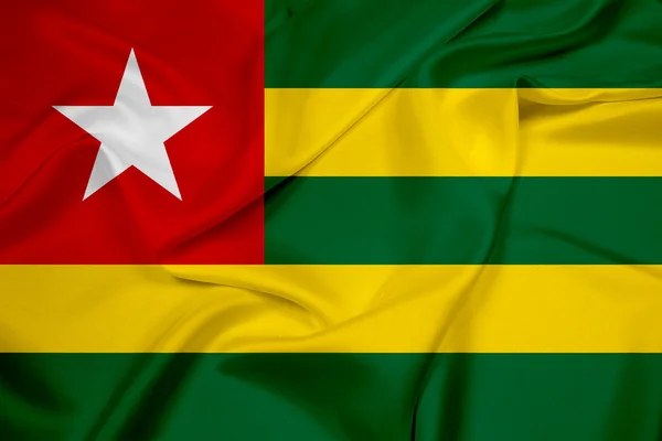 Ondeando la bandera de Togo —  Fotos de Stock