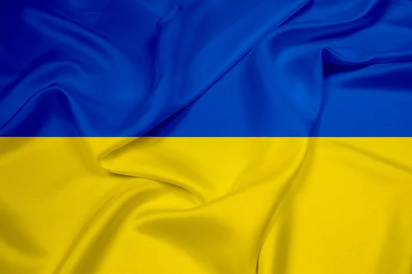 Viftar Ukraina flagga — Stockfoto