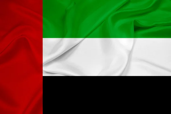 飘扬的阿拉伯联合酋长国国旗 — 图库照片
