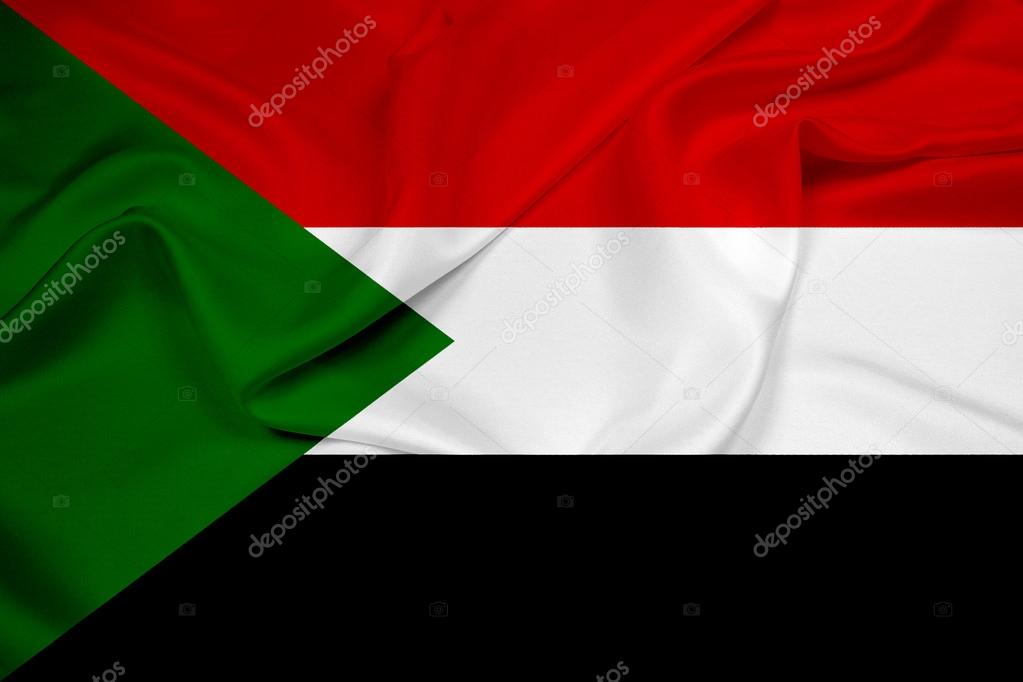 Waving Sudan Flag