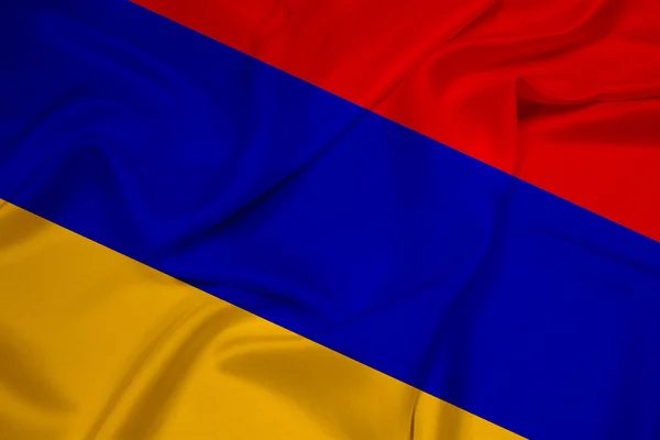 Armenia-Fahne schwenkend — Stockfoto