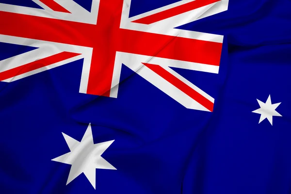 Sventolando la bandiera australiana — Foto Stock
