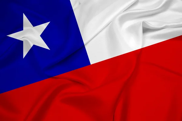 Розмахуючи прапором Чилі — стокове фото