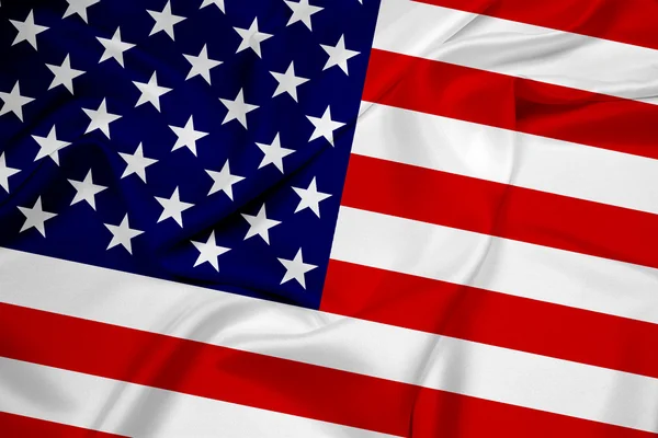 US-Flagge schwenken — Stockfoto