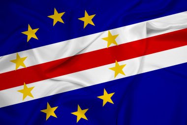 Cape verde bayrak sallayarak