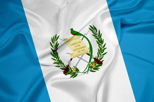 Viftar guatemala flagga — Stockfoto