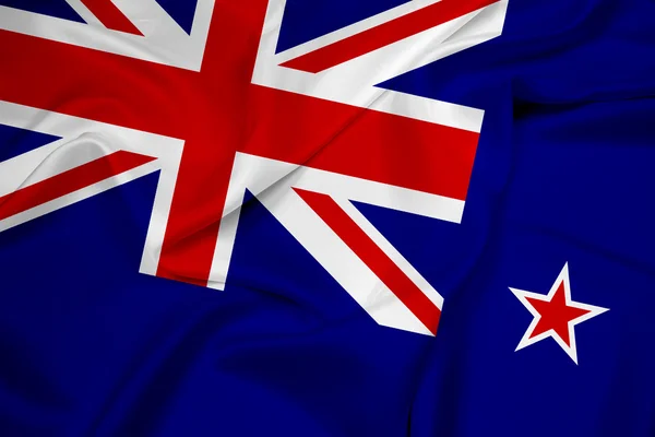 Waving New Zealand Flag — Stock Photo, Image