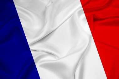 Fransa bayrağı sallayarak