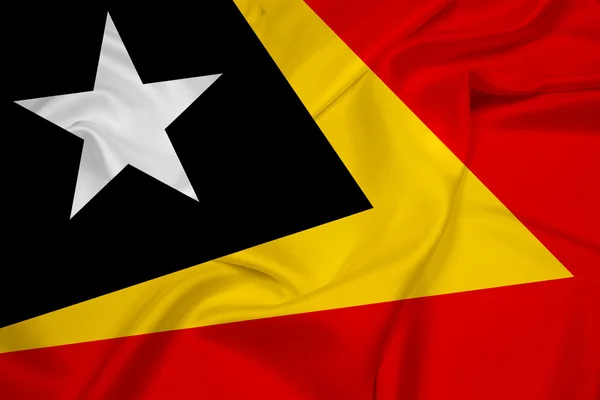 Viftar east timor flagga — Stockfoto