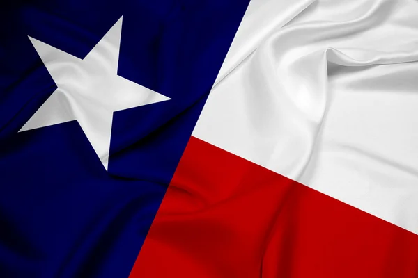 Acenando bandeira do estado do Texas — Fotografia de Stock