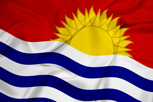 Waving Kiribati Flag — Stock Photo, Image