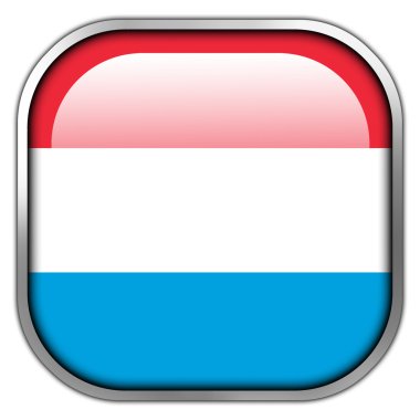 parlak düğme Lüksemburg bayrağı Meydanı
