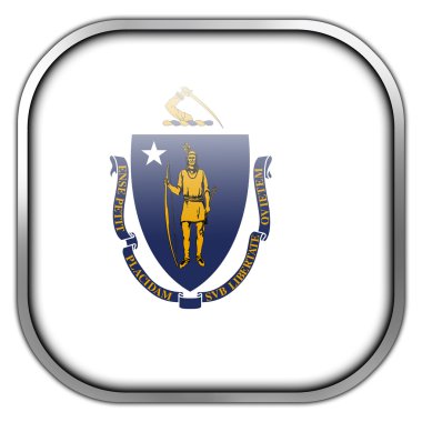 parlak düğme Massachusetts Devlet bayrağı Meydanı