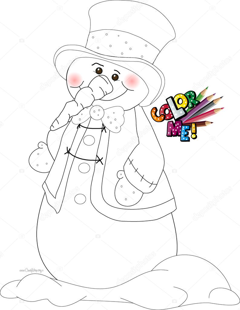 Color Me Snowman 003