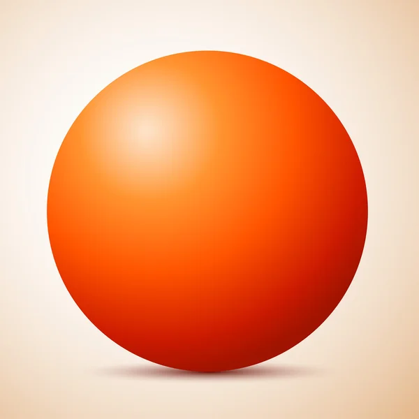 Großer roter Ball — Stockvektor