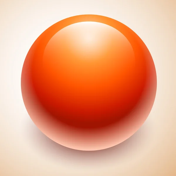 Großer roter Ball — Stockvektor