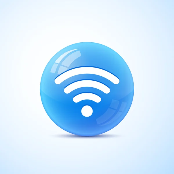 WiFi mavi sembol Telifsiz Stok Vektörler
