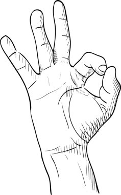 elle çizilmiş Tamam