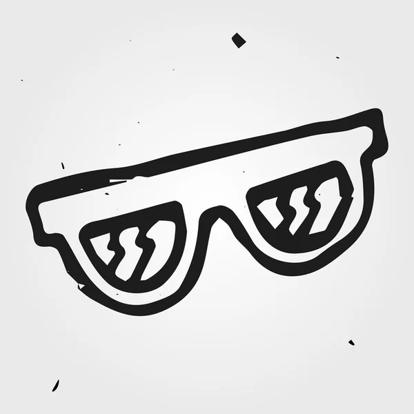 Handgetekende bril — Stockvector