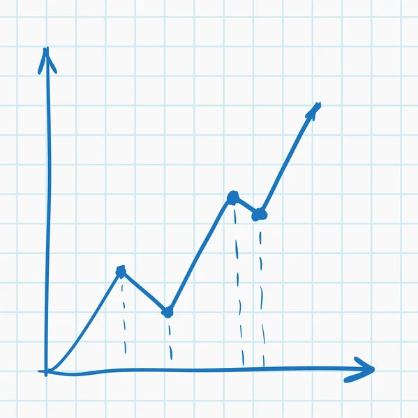 Hand drawn chart — Stock Vector