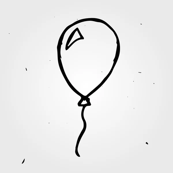 Hand drawn balloon, vector — Stock Vector