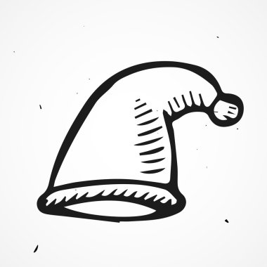 Noel Baba şapkası cartoon