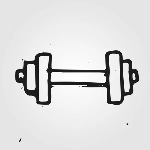 Vector dumbbell — Stock Vector