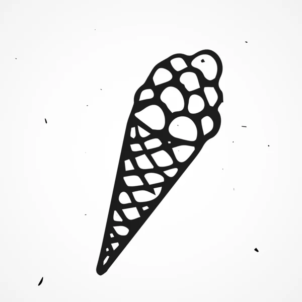 手描きのアイスクリーム — ストックベクタ