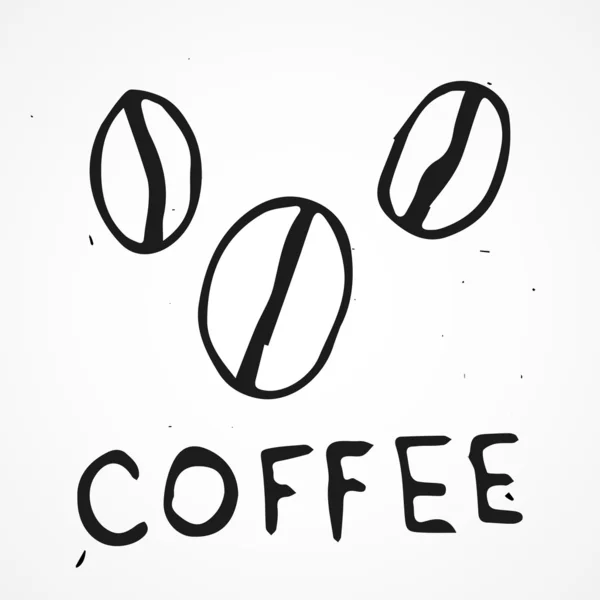 Koffiebonen symbool. — Stockvector