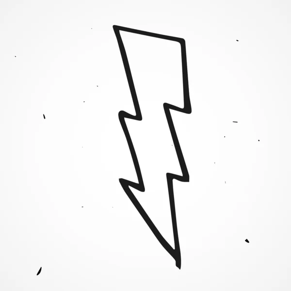 Lightning bolt kreslený — Stockový vektor