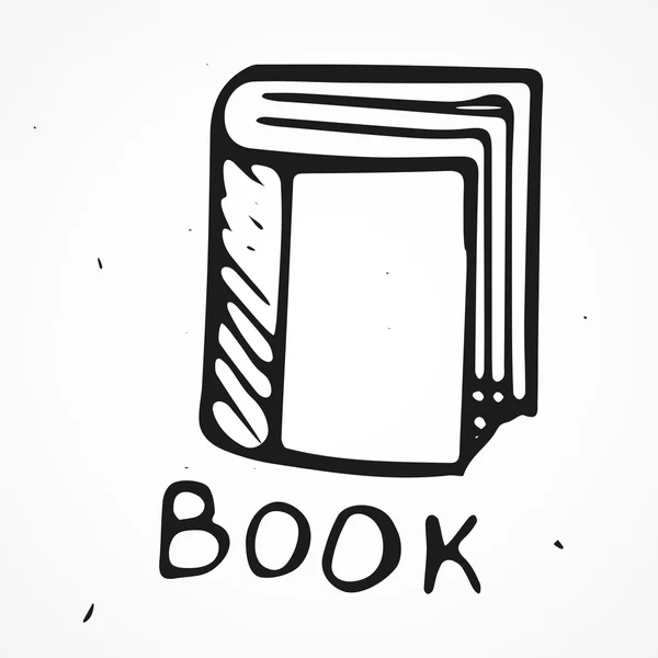 Hand drawn book — Stock Vector