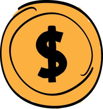 altın sikke, dolar işareti