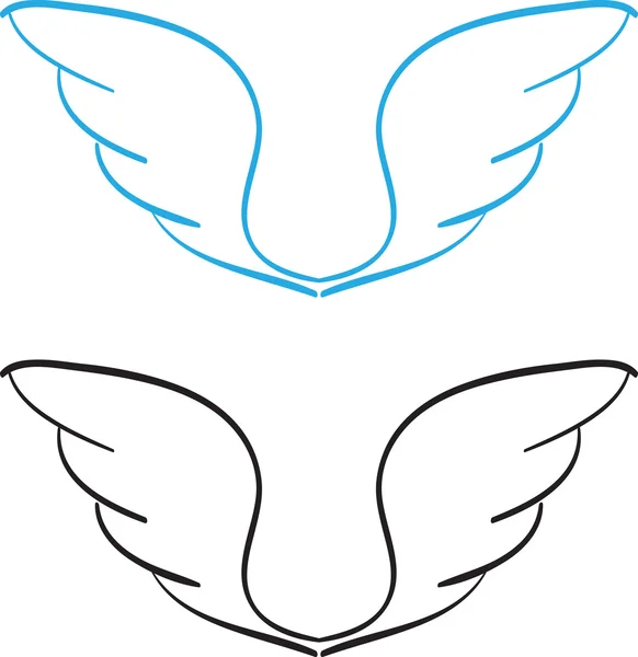 Ручные крылья — стоковый вектор