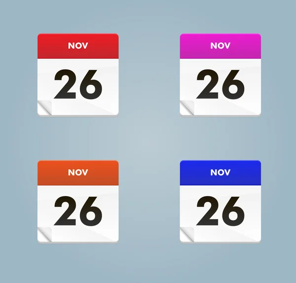 Set of vector calendars. Calendar icon — Stock Vector